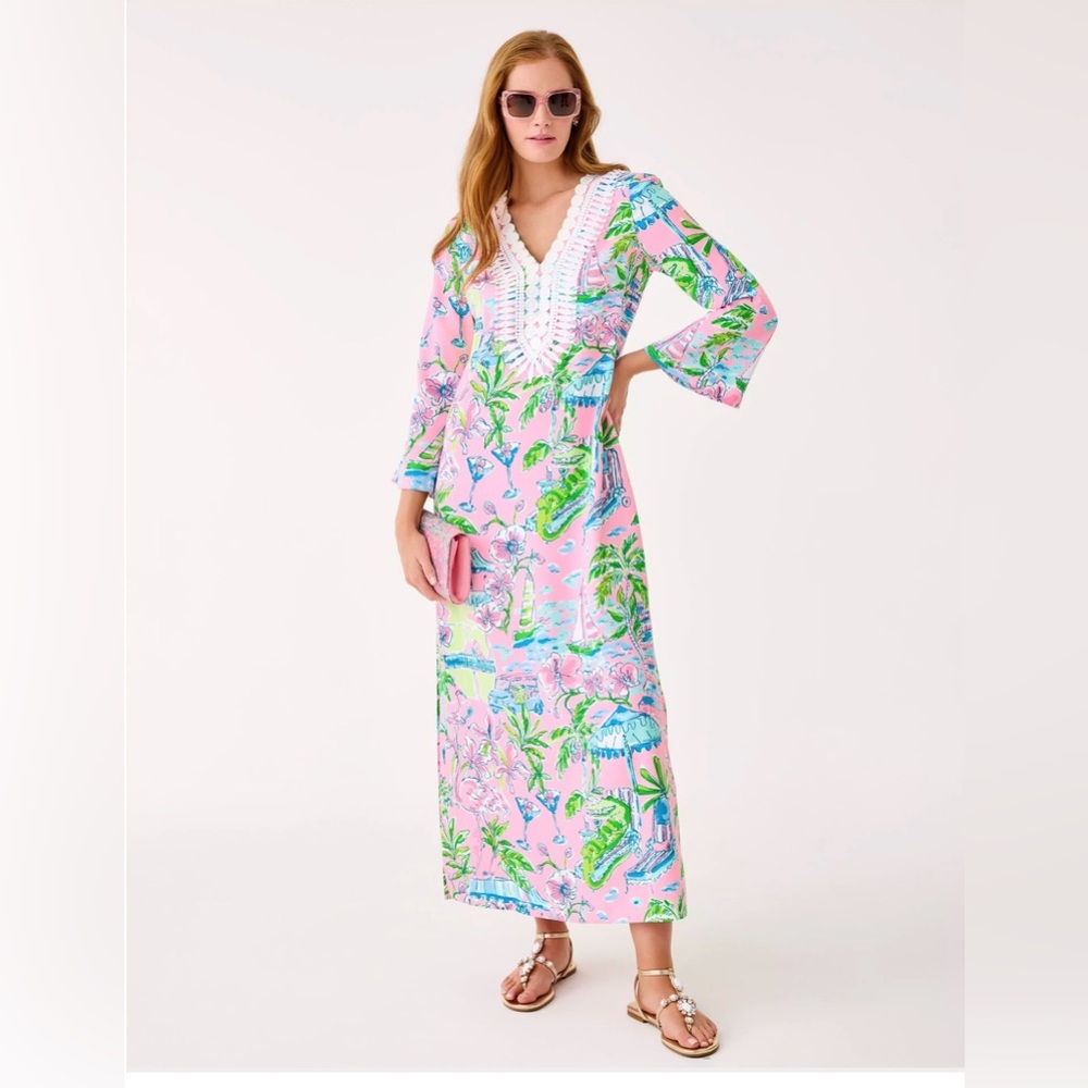 Ocleppo V-Neck Maxi Caftan
